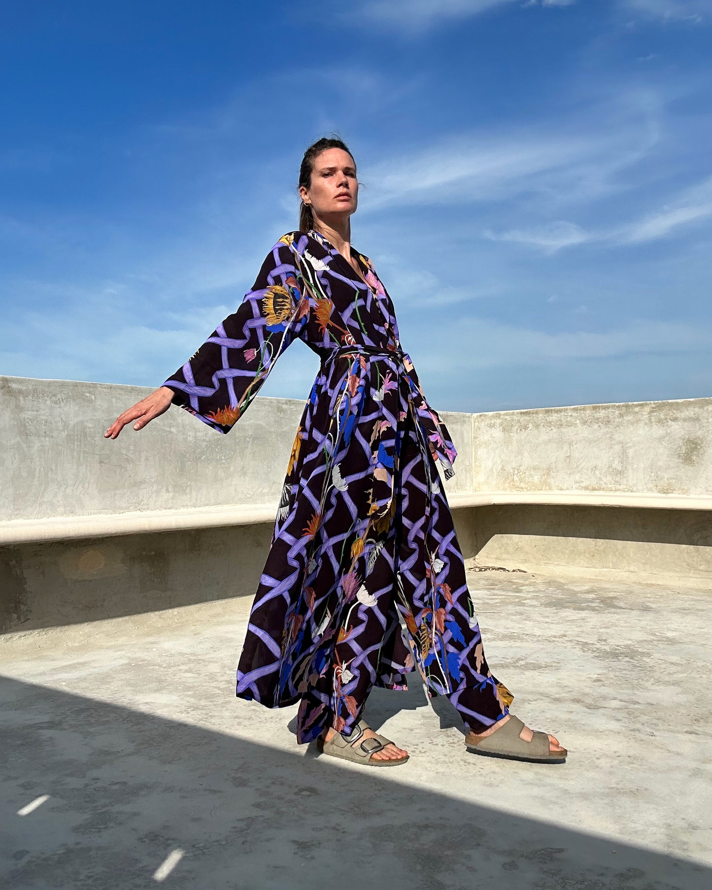 KIMONO ROBE— PRE ORDER — WILTED kimono robe— PRE ORDER — WILTED kimono robe