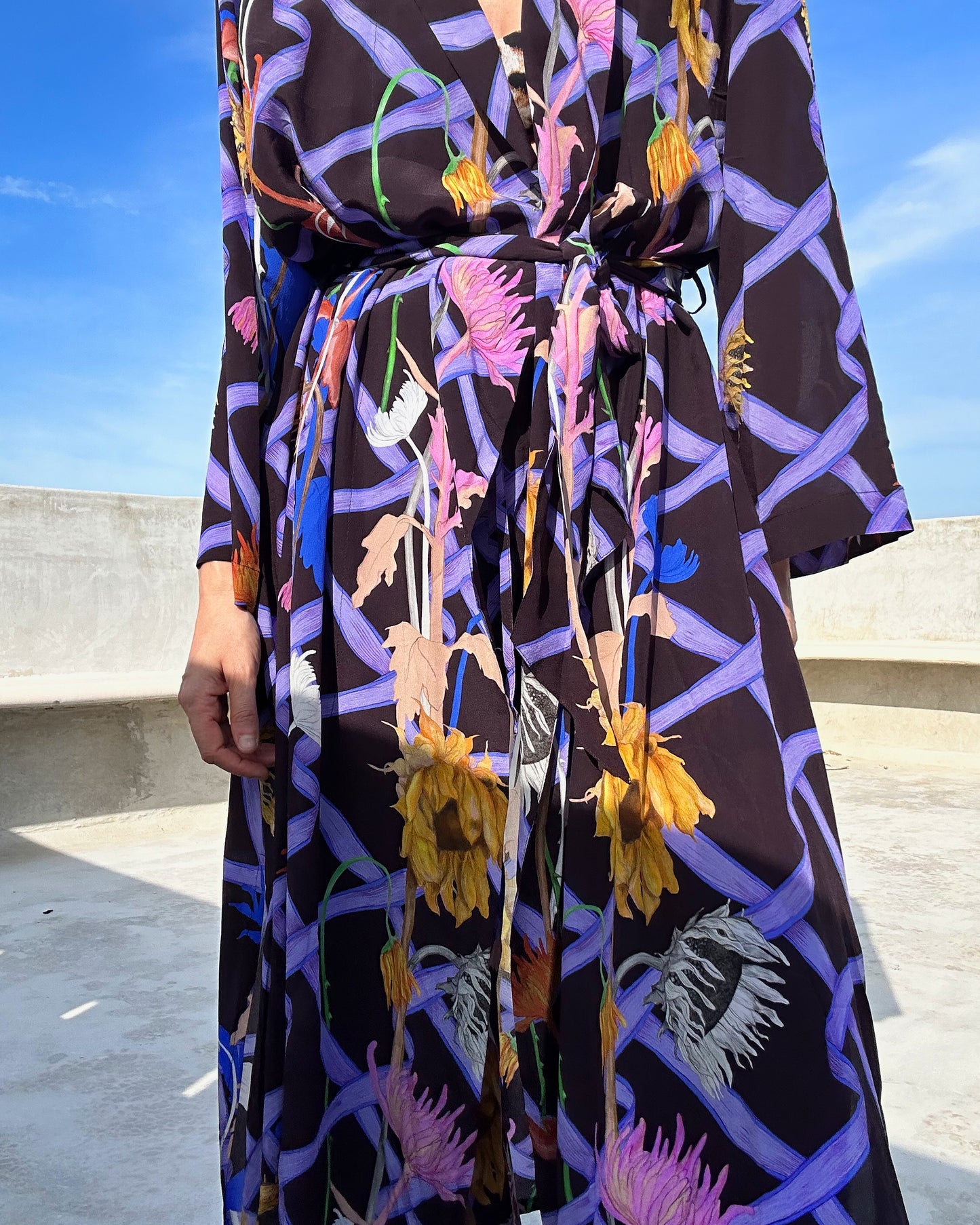 KIMONO ROBE— PRE ORDER — WILTED kimono robe— PRE ORDER — WILTED kimono robe