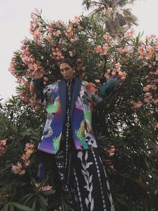 Quilted Kimono OCEAN